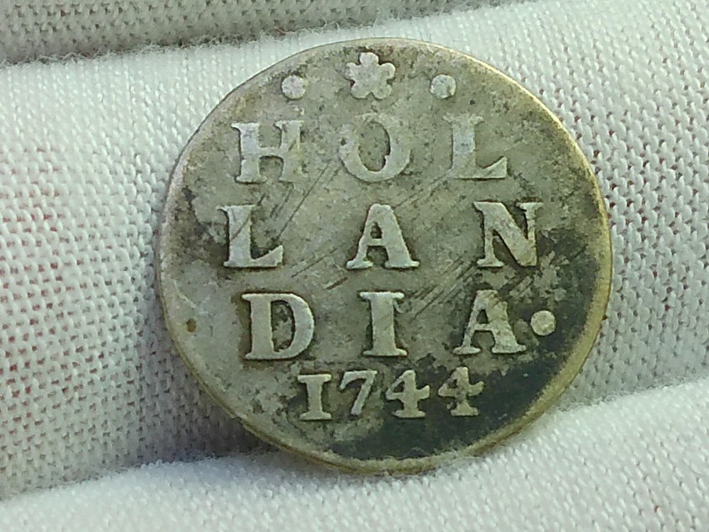 1744 Colonial Silver Two Stuivers - Holland