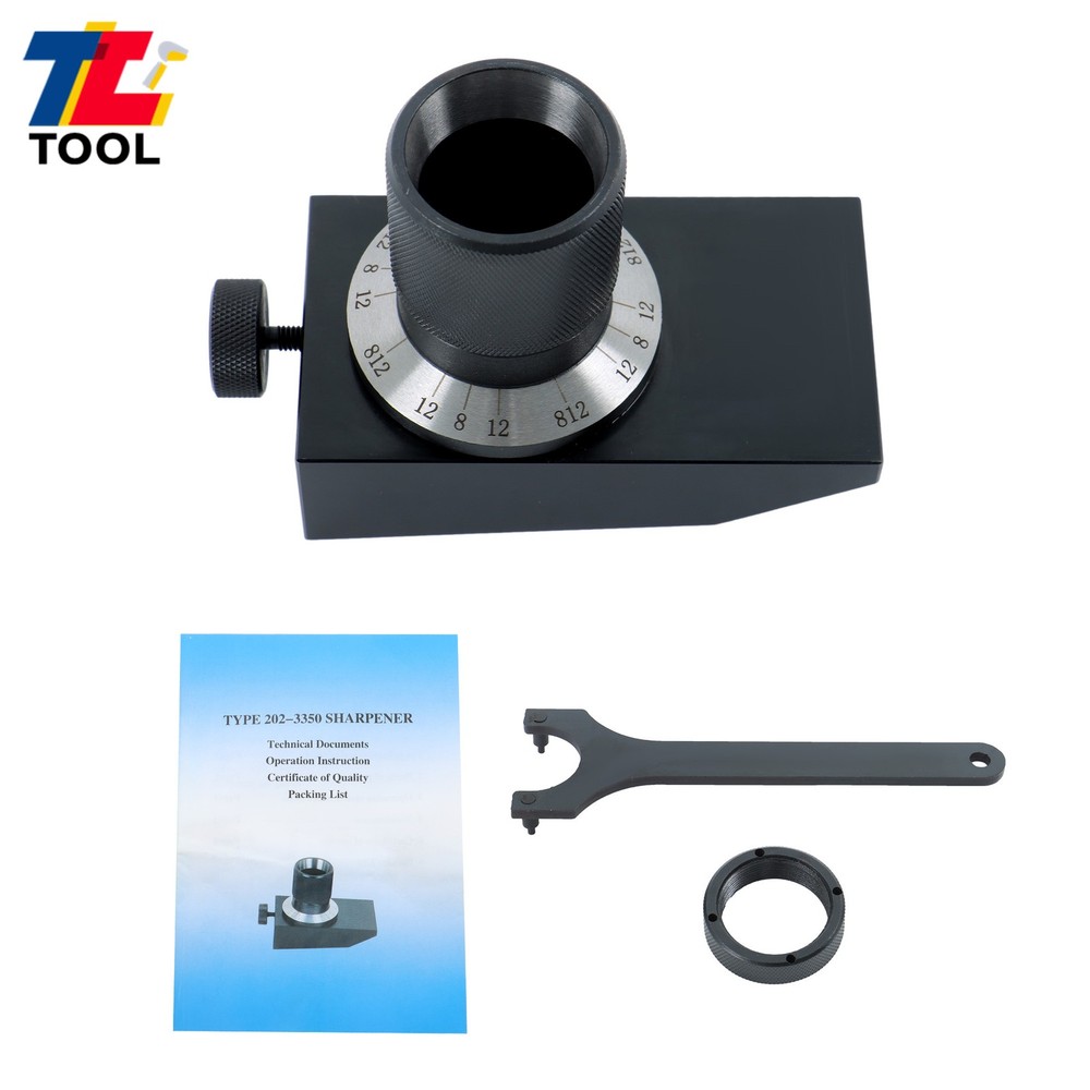 Efficient End Mill Sharpener With 5C Collet & Angle Grind Fixture