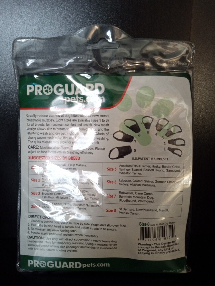 DOG MUZZLE - SUREFIT - Size 6 ~ Trl8#14