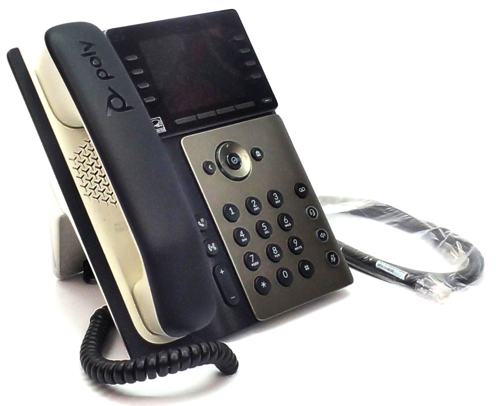 Poly Edge E300 IP Phone Office Tabletop Wireless Bluetooth Wi-Fi HD 82M89AA