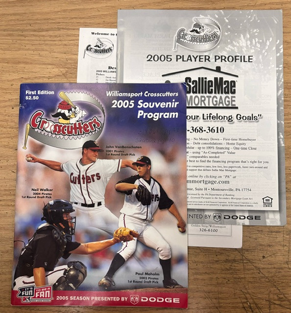 9 Williamsport PA Baseball Programs Bills Cubs Crosscutters 1987-2005