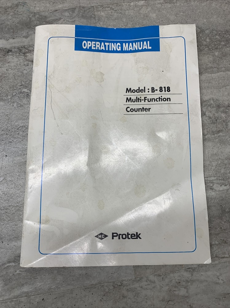 Protek B-818 Multi Function Counter, Used, See Description