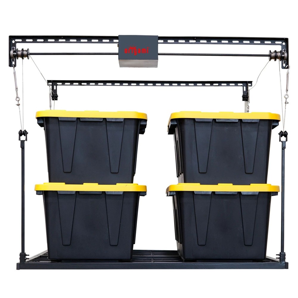 Origami Motorized Garage Ceiling Storage, 52"x25" Overhead Lift System(Open Box)