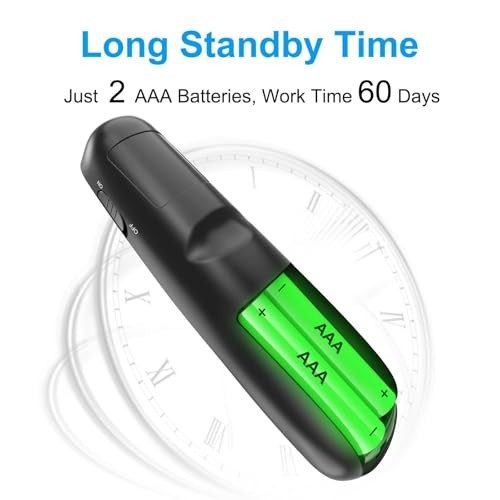 Wireless Presentation Clicker Remote with Red Laser Pointer - Long Range PPT Adv