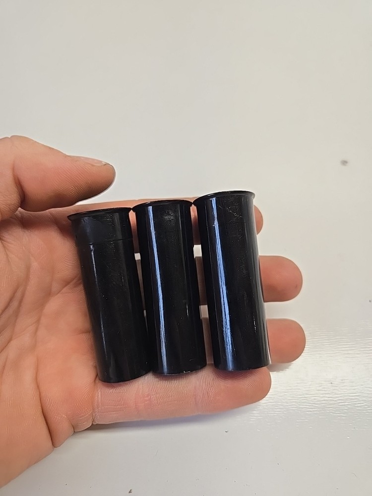 12 gauge snap caps 3 Pack Black Plastic