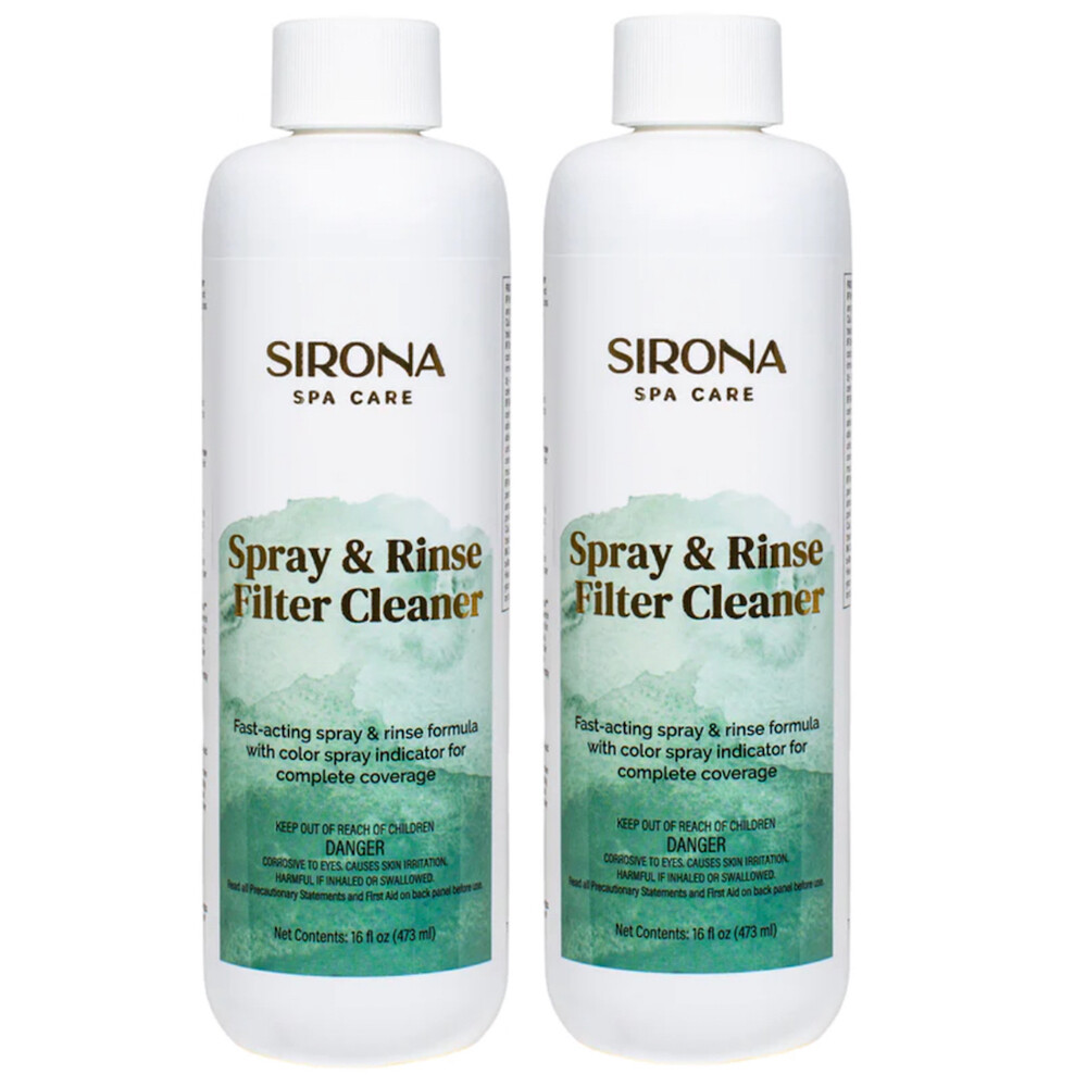 Sirona Spa Care Spray & Rinse Filter Cleaner - 2 Pack