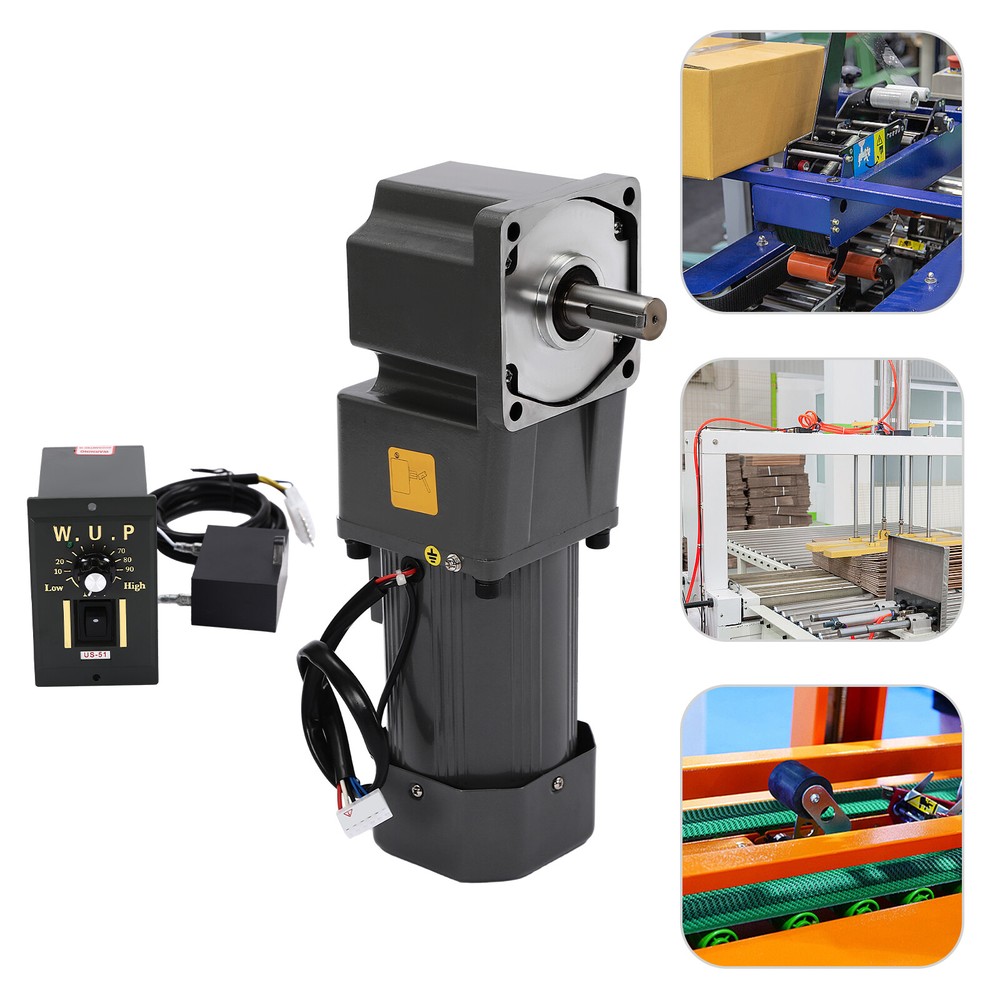 110V 200W Adjustable Speed Reversible AC Gear Reduction Motor with Controller