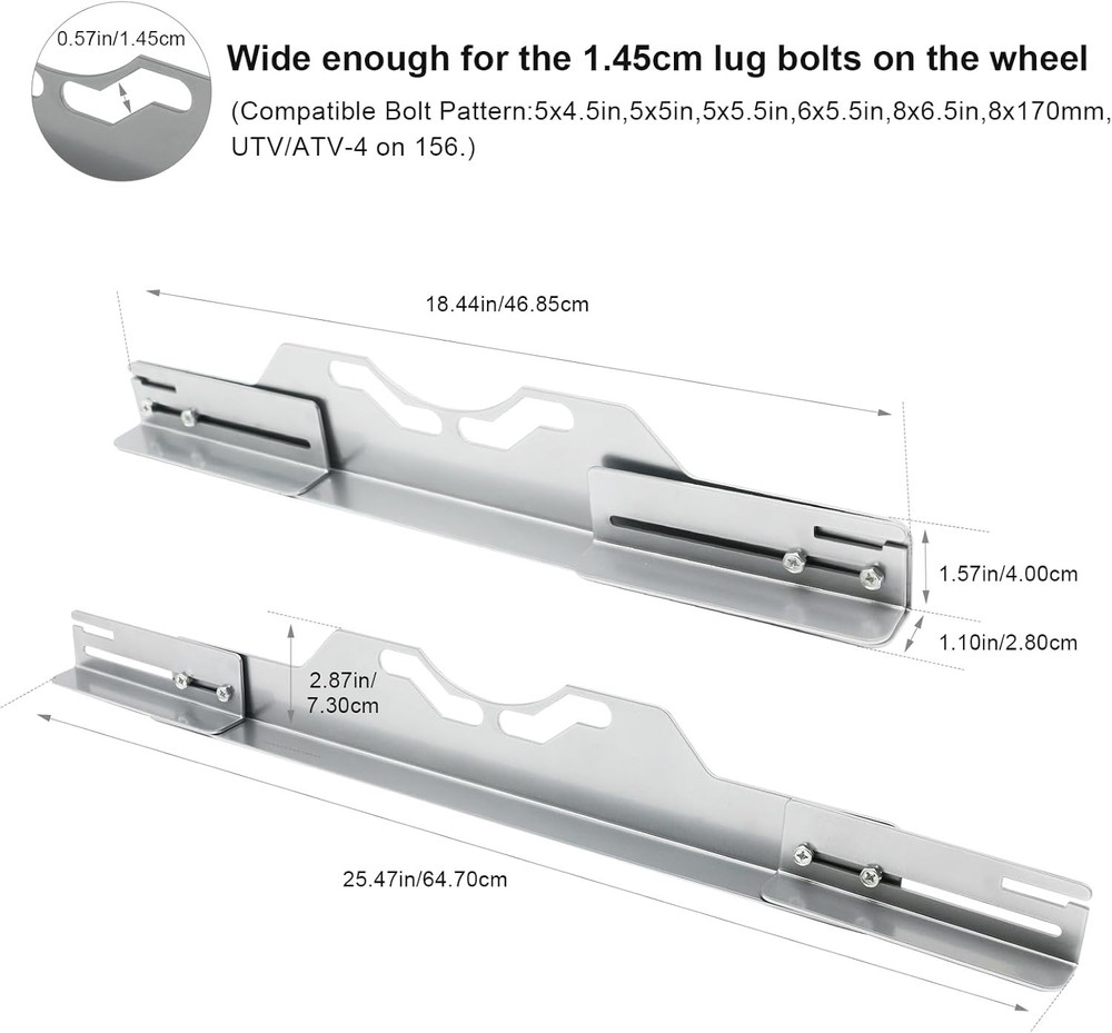 Wheel Alignment Tool with Tape Measures,Heavy Duty Toe Alignment Tool Plates,...