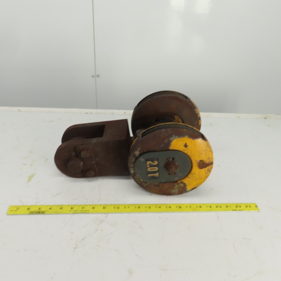 Konecranes 2 Ton Double Wire Rope Sheave Snatch Block