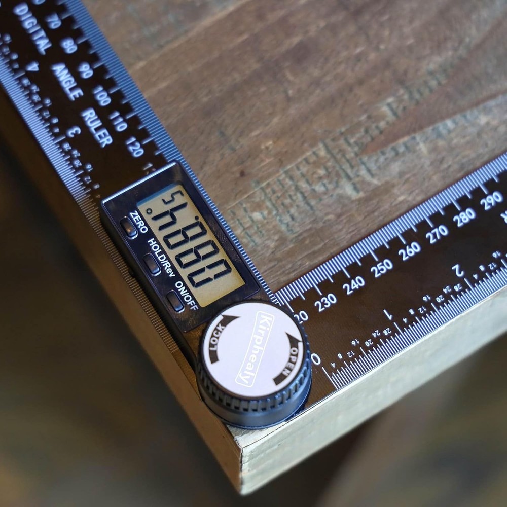 Digital Angle Finder Protractor Measuring Tool Adjustable Ruler Carpentry