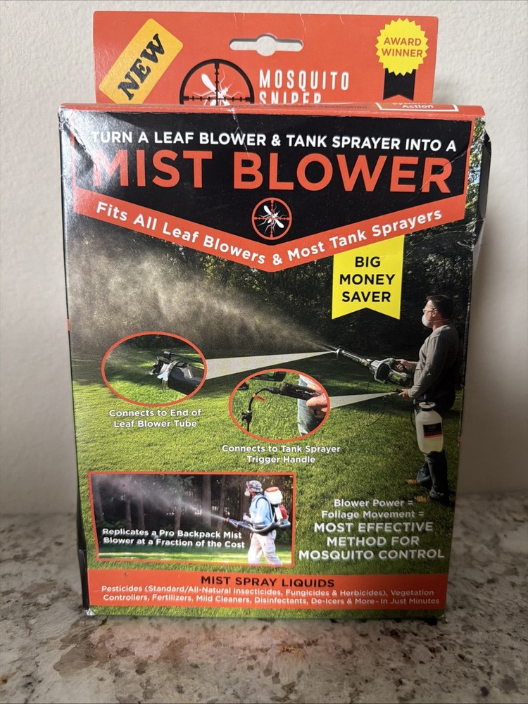 Handheld Mosquito Misting System - Easy Adapter for Leaf Blowers and Sprayers