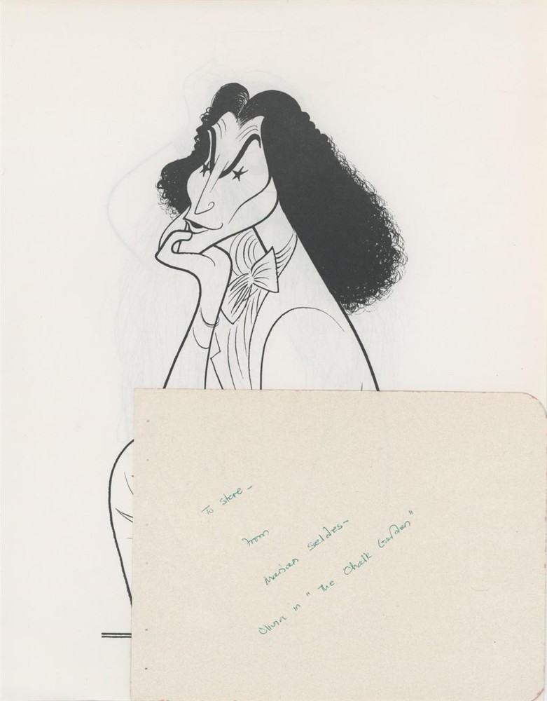 Marian Seldes- Signed Album Page