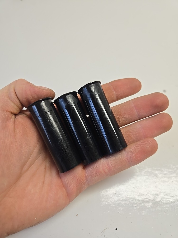 12 gauge snap caps 3 Pack Black Plastic