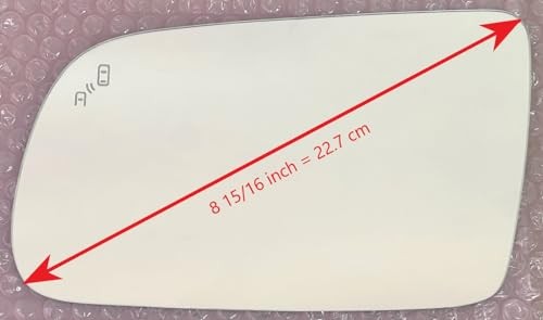 Replacement Blind Spot Mirror Glass with Full Size Adhesive for 2010-2019