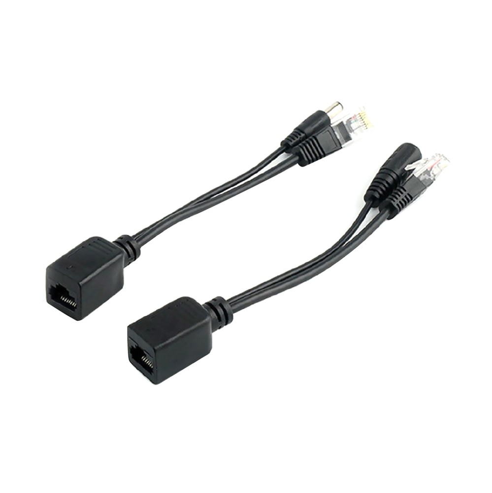 1 Pair POE Cable Passive Power Over Ethernet Adapter Cable Splitter For IP Camea