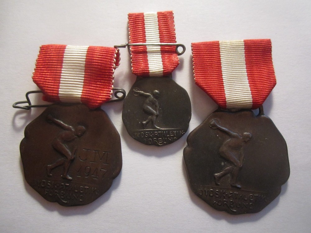 OLD DENMARK SPORT MEDALS