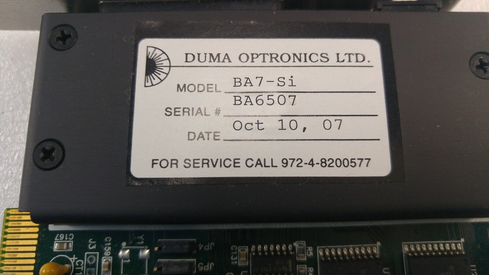 DUMA OPTRONICS BA7-Si, BM PCI VER. 1.1