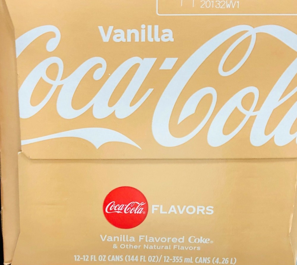 Coke Vanilla Flavored Cola 12 pack Coca Cola
