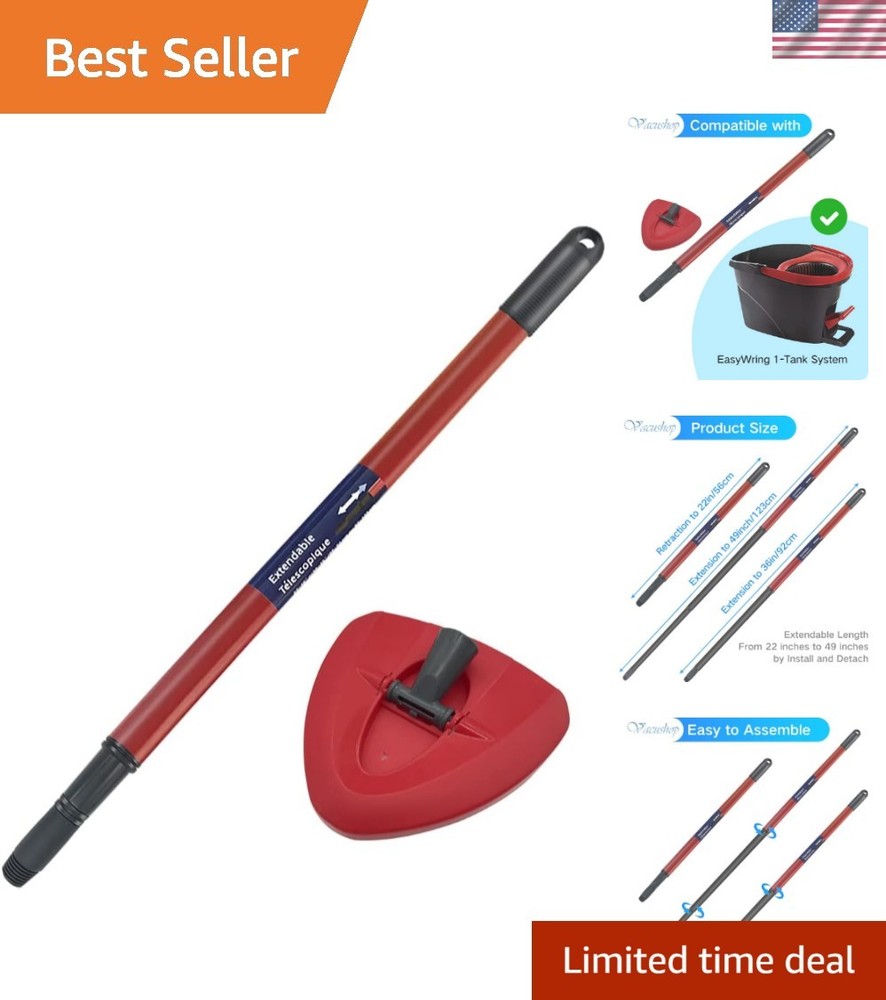 Mop Accessories Replacement for O-Ceda Spin Mop Handle x1 pcs Handle+Base