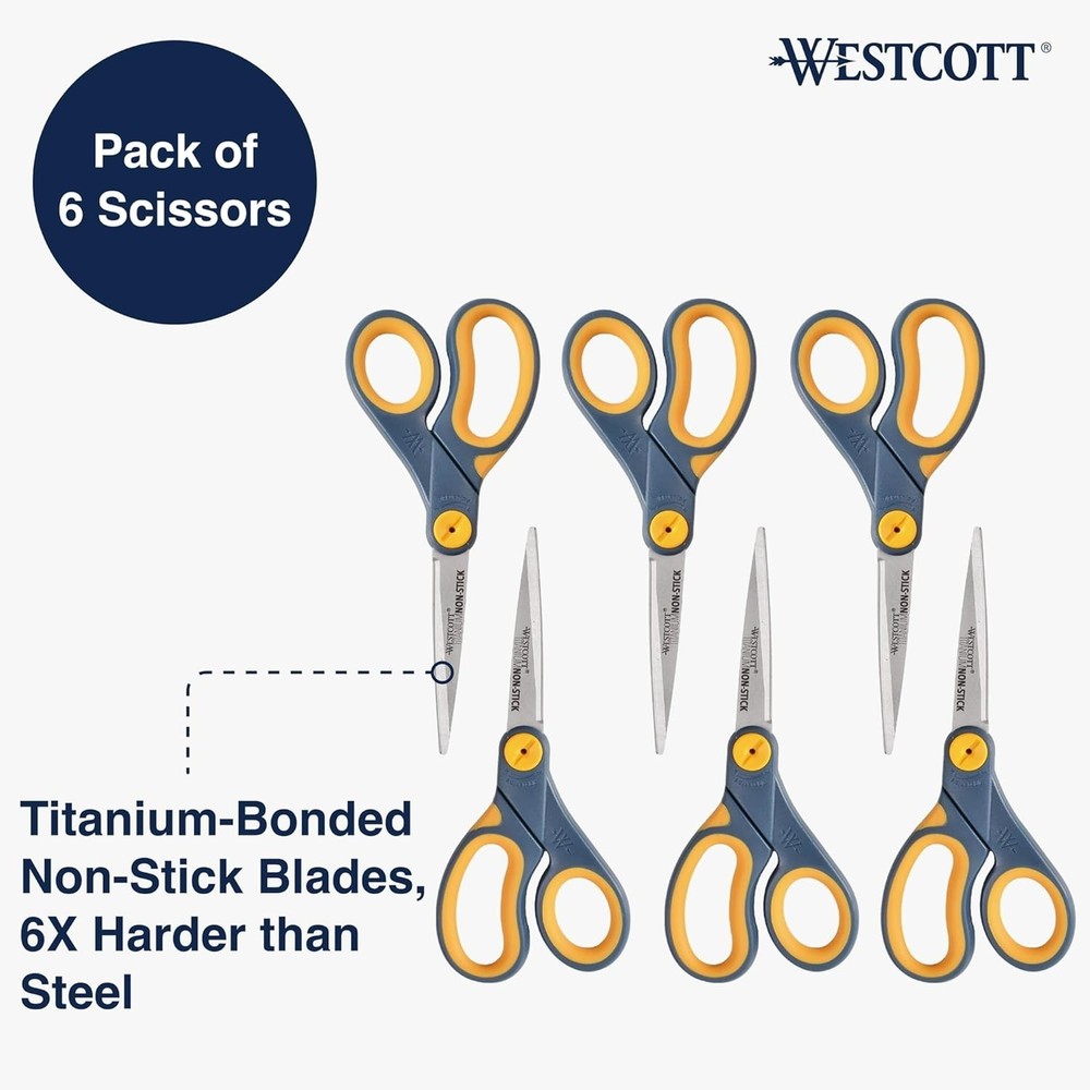 8-Inch Non-Stick Titanium Scissors For Office and