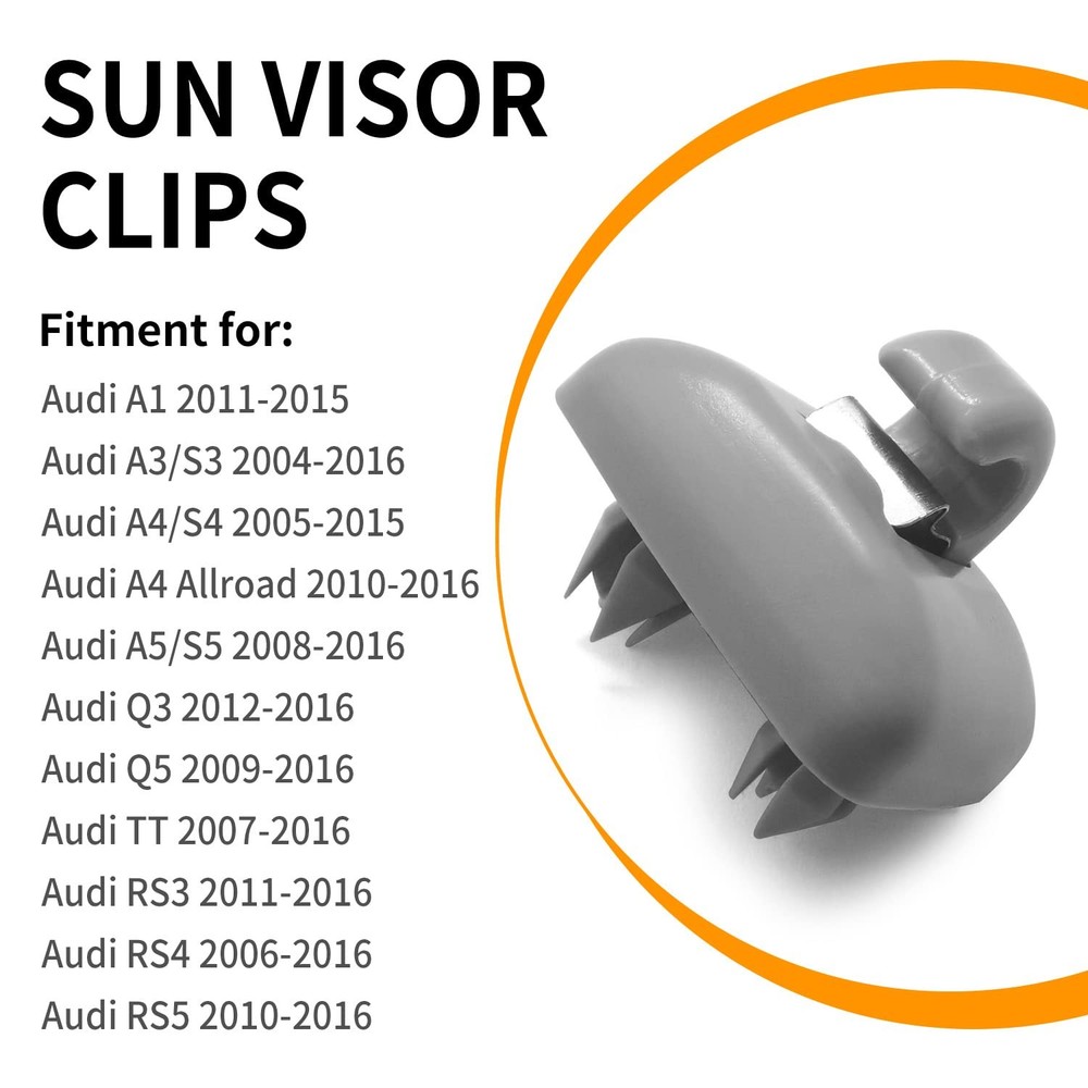 2PCS Inner Sun Visor Clips, Upgraded Car Visor Holder Hook Compatible with A...