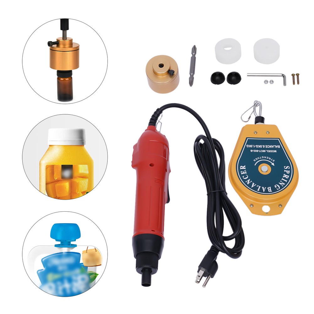 110V Handheld Electric Bottle Capping Machine Screw Capper Sealing Sealer Tool