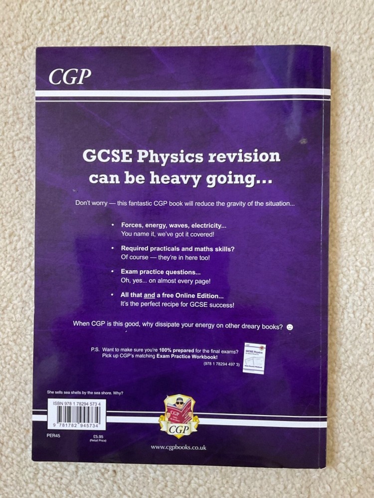 CGP Edexcel GCSE Physics Revision Guide & Exam Practice Book