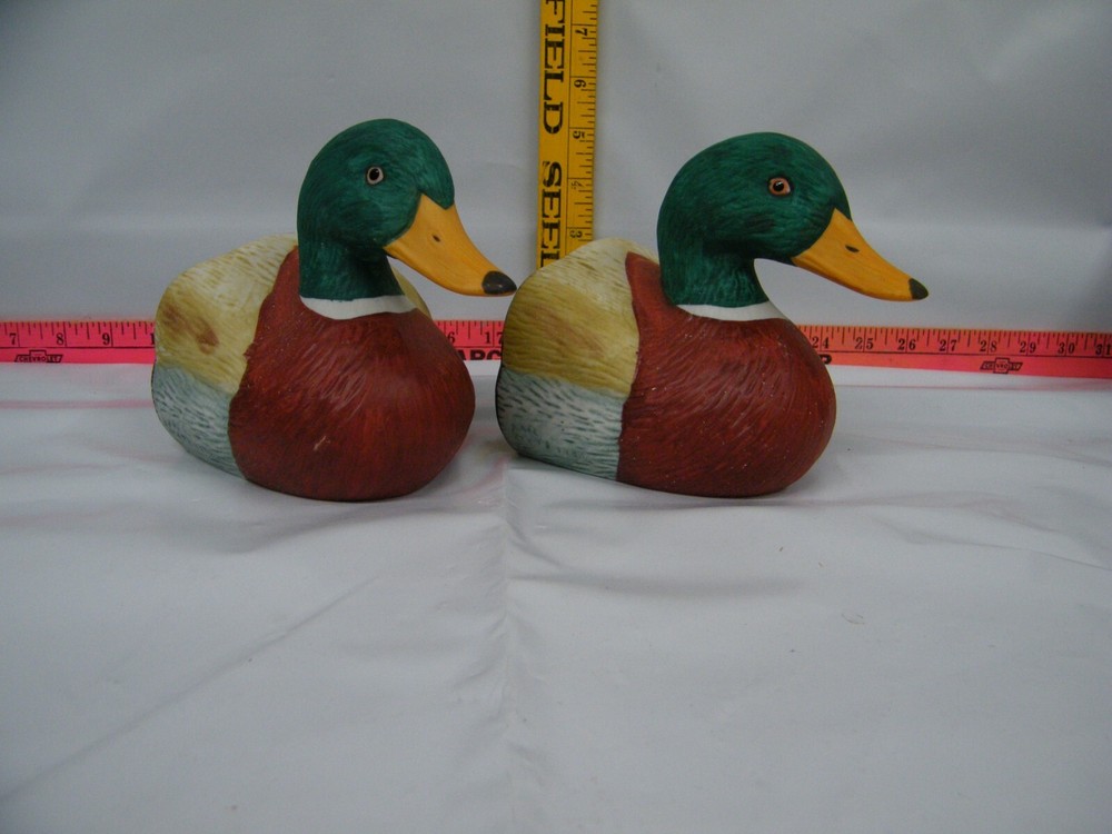 Vintage Ceramic Duck Bookends