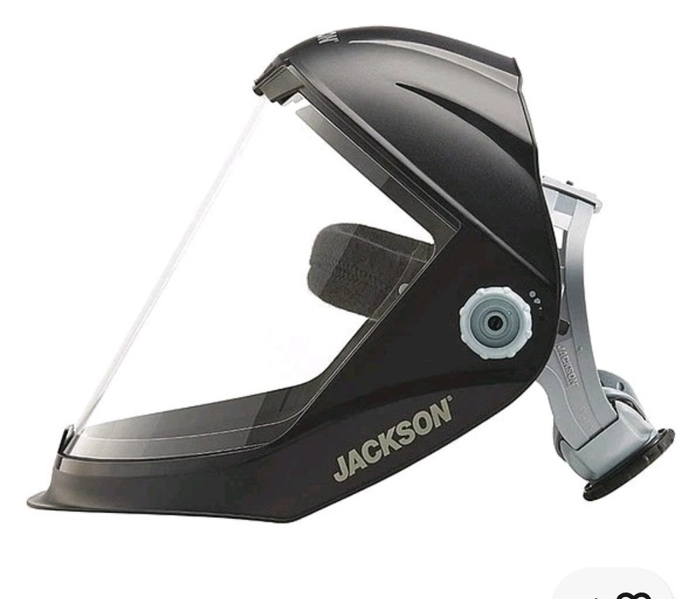 Jackson Safety 14201 Face Shield, Clear Visor, Polycarbonate, Ratchet