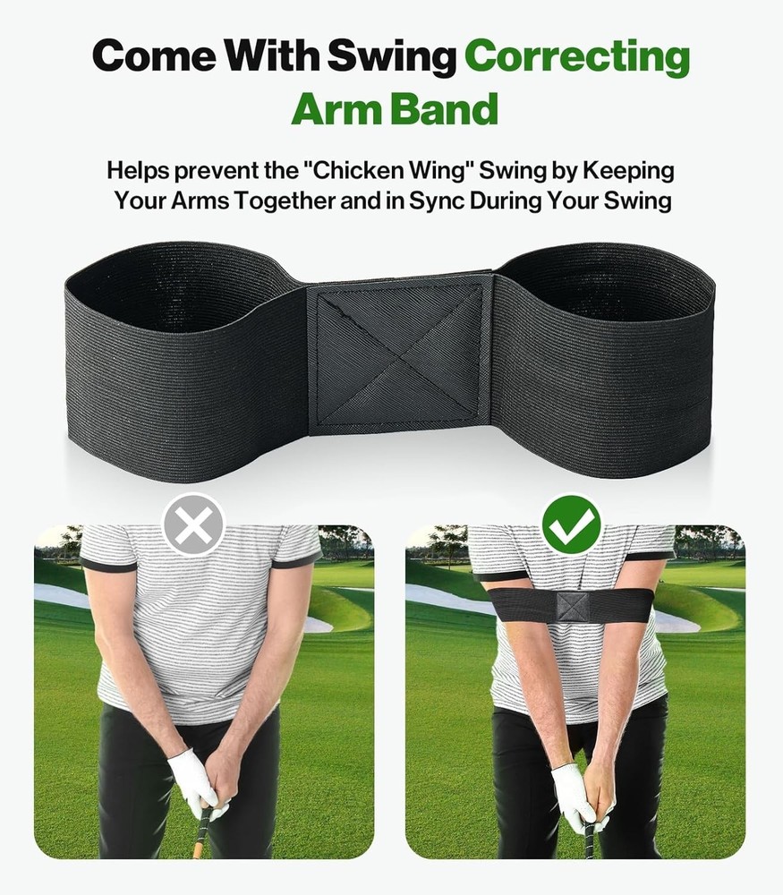 All-in-One 10x7ft Golf Training Net - Includes Mat & 5 Golf Balls for Practice