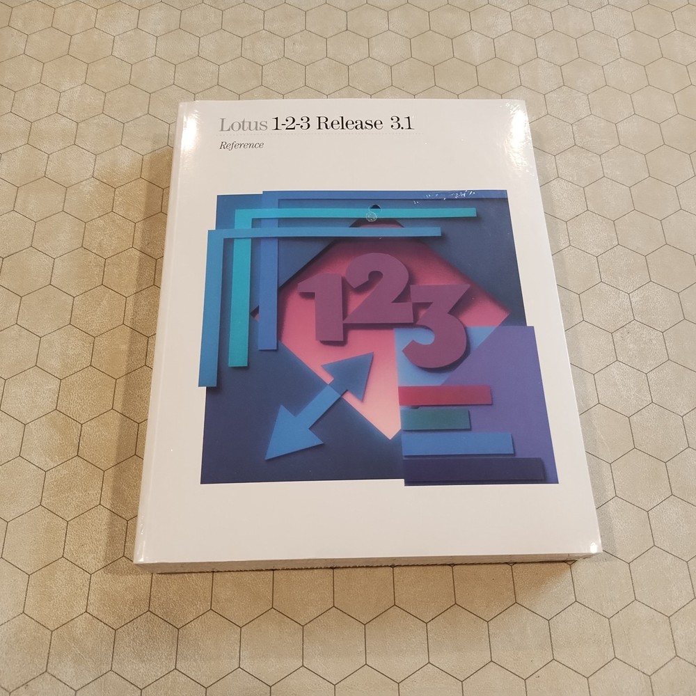 Lotus 123 Release 3.1 Reference Manual/Guide, SEALED!