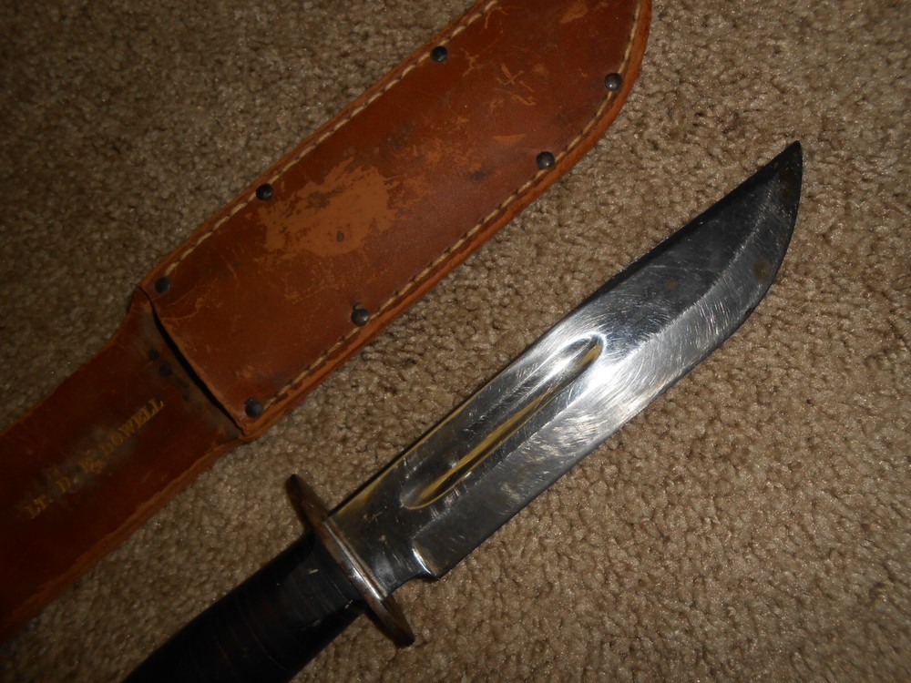 Original WW2 NAMED Fighting Knife PAL RH36