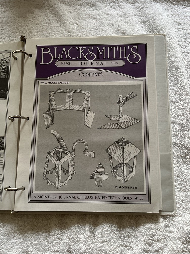 Blacksmith's Journal 1995 Complete Year Illustrated Techniques Set
