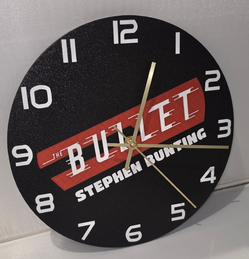 THE BULLET, STEPHEN BUNTING WALL CLOCK