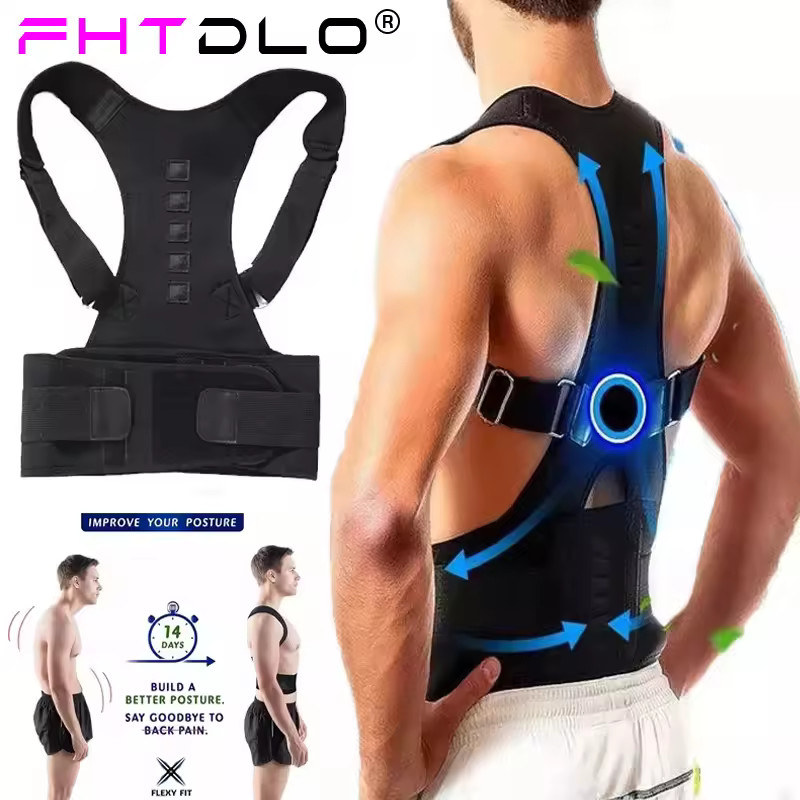 Adjustable Posture Corrector Shoulder Support Belt for Men & Women