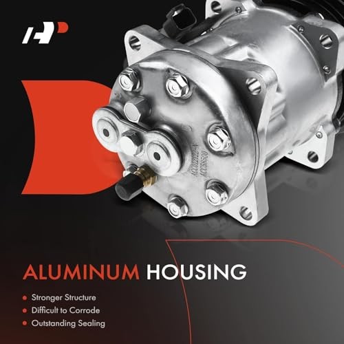 A/C Compressor with Clutch Compatible with Backhoe Loader, Challenger, Track
