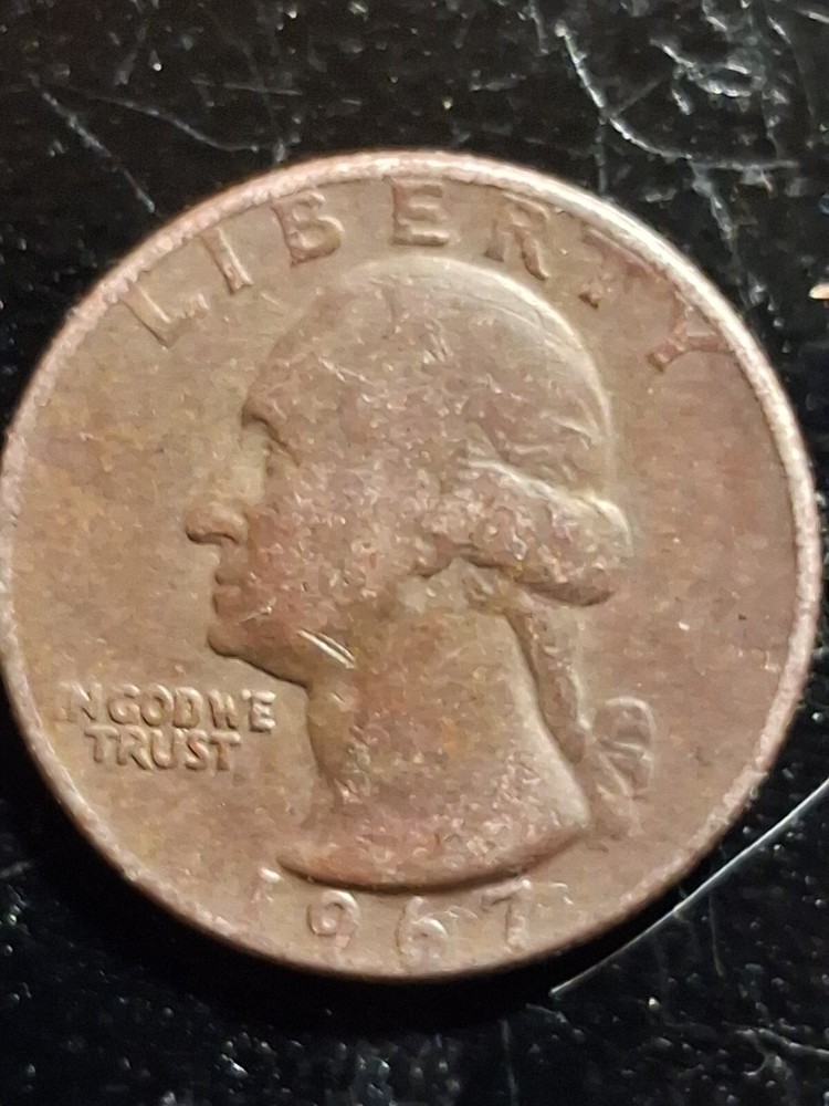 1967 Error Quarter No Mint Mark