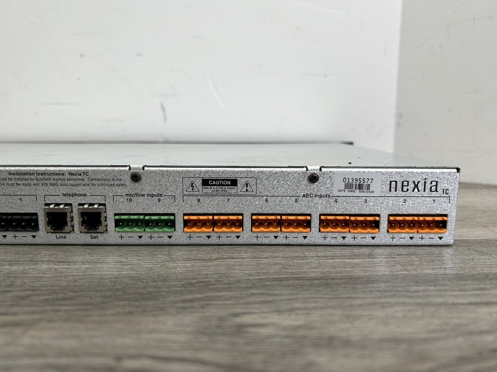 Biamp Systems Nexia TC Digital Audio Signal Processor *Power Tested*