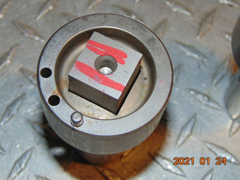 .875 inch SQUARE MATE PUNCH PRESS DIE SET .875"