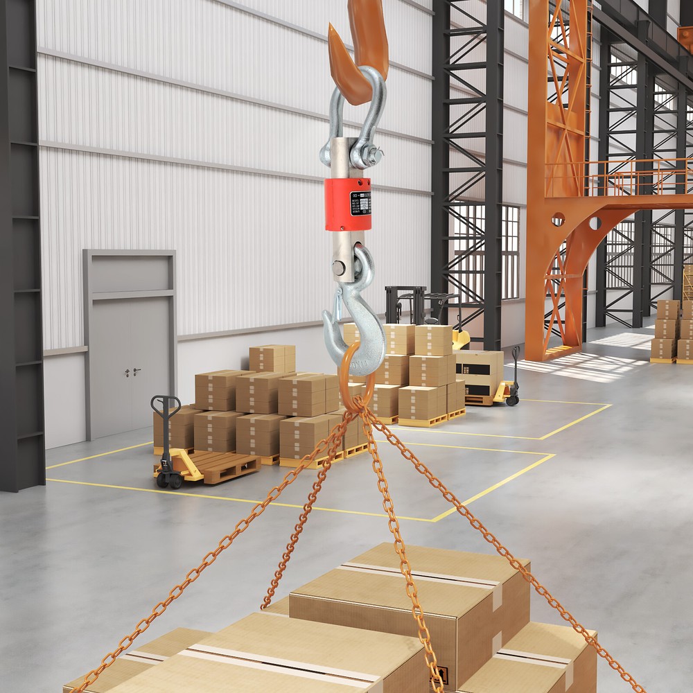 Wireless Remote Digital Electronic Hanging Crane Scale with Handheld Meter 10T