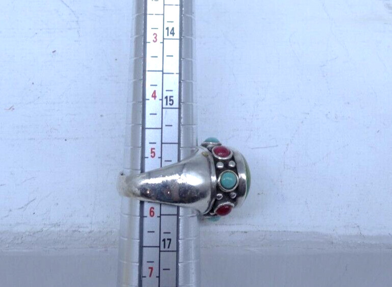 Sterling Silver and Blue/Green Turquoise Ring size 5.5
