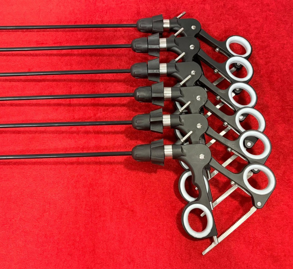 6pc-Croci Olmi Grasper Laparoscopic Forceps 5mmx330mm Surgical Instruments