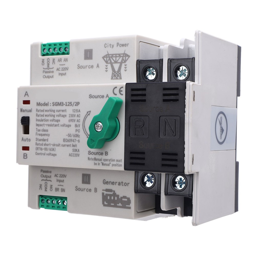 125A Double Power Automatic Transfer Switch For Generator Excellent