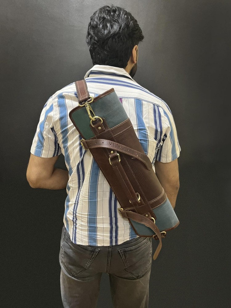 Rustic Town Genuine Leather Chef Knife Roll All Purpose Chef Roll