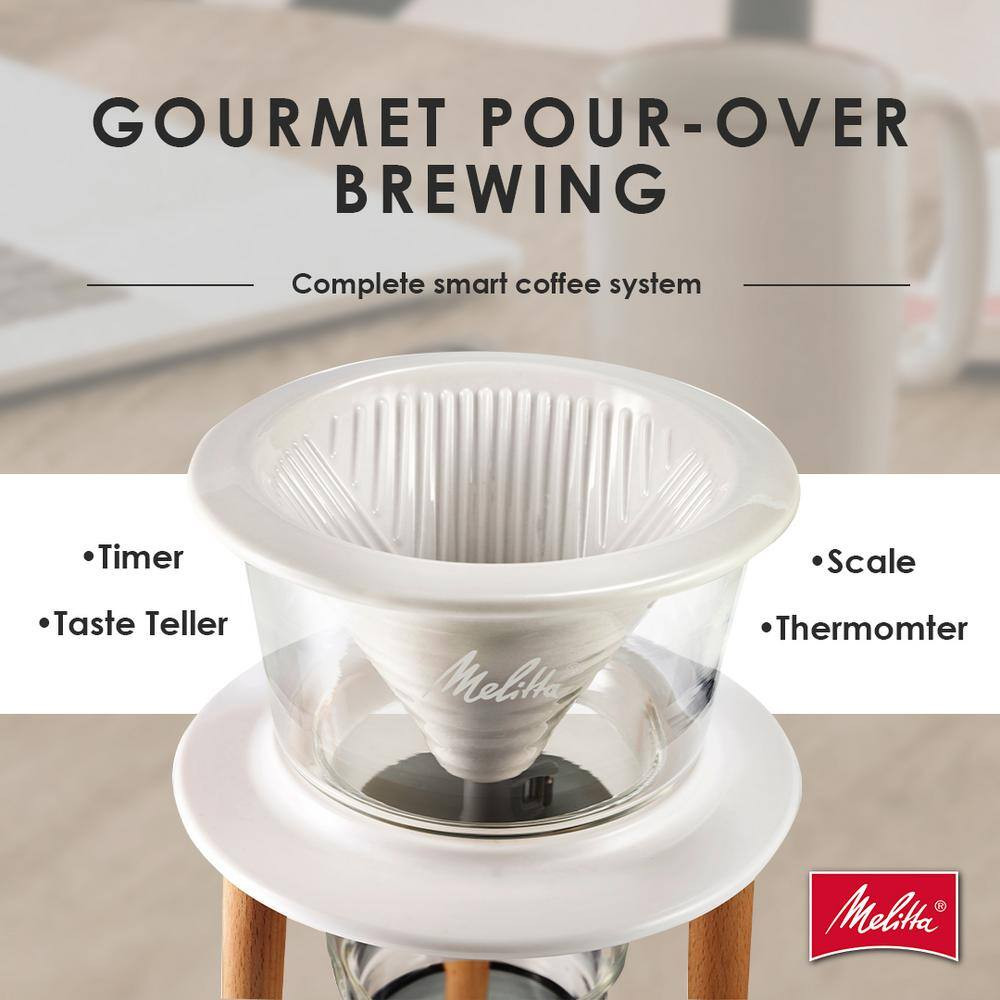Senz V 2-Cup Pour-Over White Coffee Maker