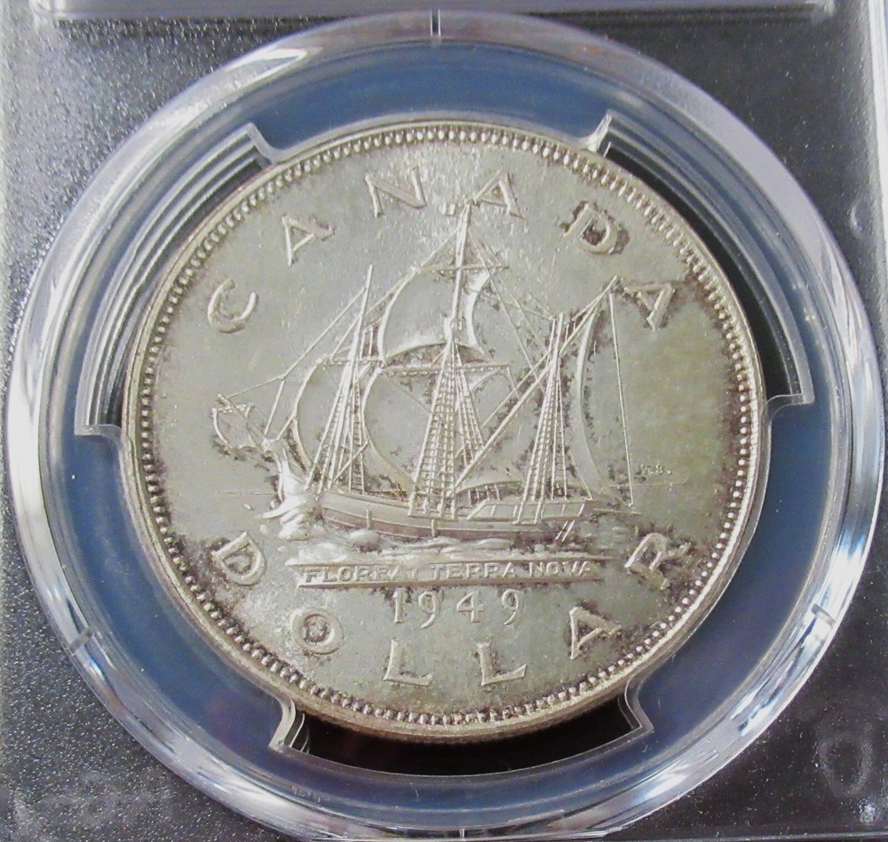 Canada 1949 Silver Dollar Newfoundland KM-47 PCGS MS-64