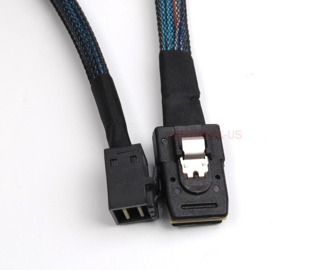 2-pcs Internal Mini SAS SFF-8087 to Mini SAS HD SFF-8643 Raid Data Cable 50cm