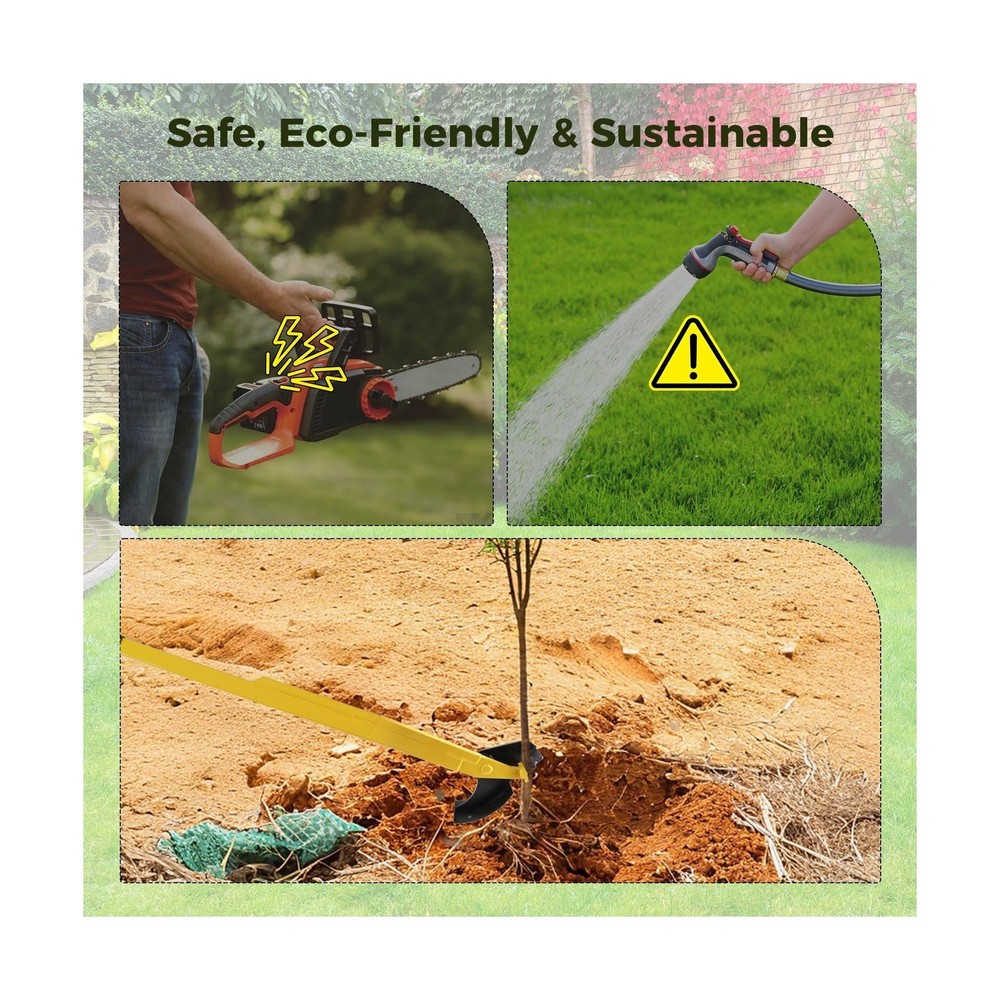 Sapling Puller Tool Heavy Duty Tree Root Puller for ¼ to 1 ⅜ " Woody