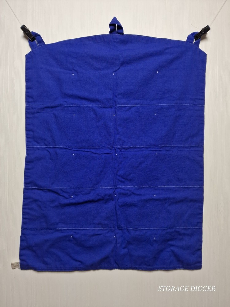 PJG Pocket Peeper Accessory Organizer Kids Navy Blue Wall Hanging Rectangular