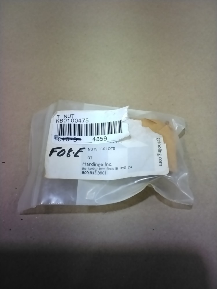 HARDINGE KB0100475 Nuts T-Slots